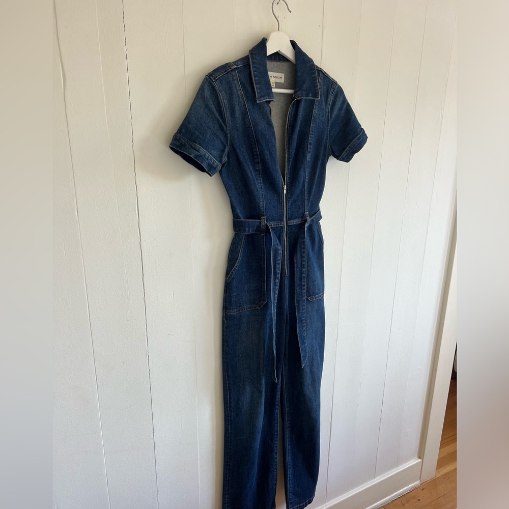 Aritzia denim forum jumpsuit